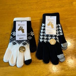 Mixit women’s gloves. 2 pair. New in package